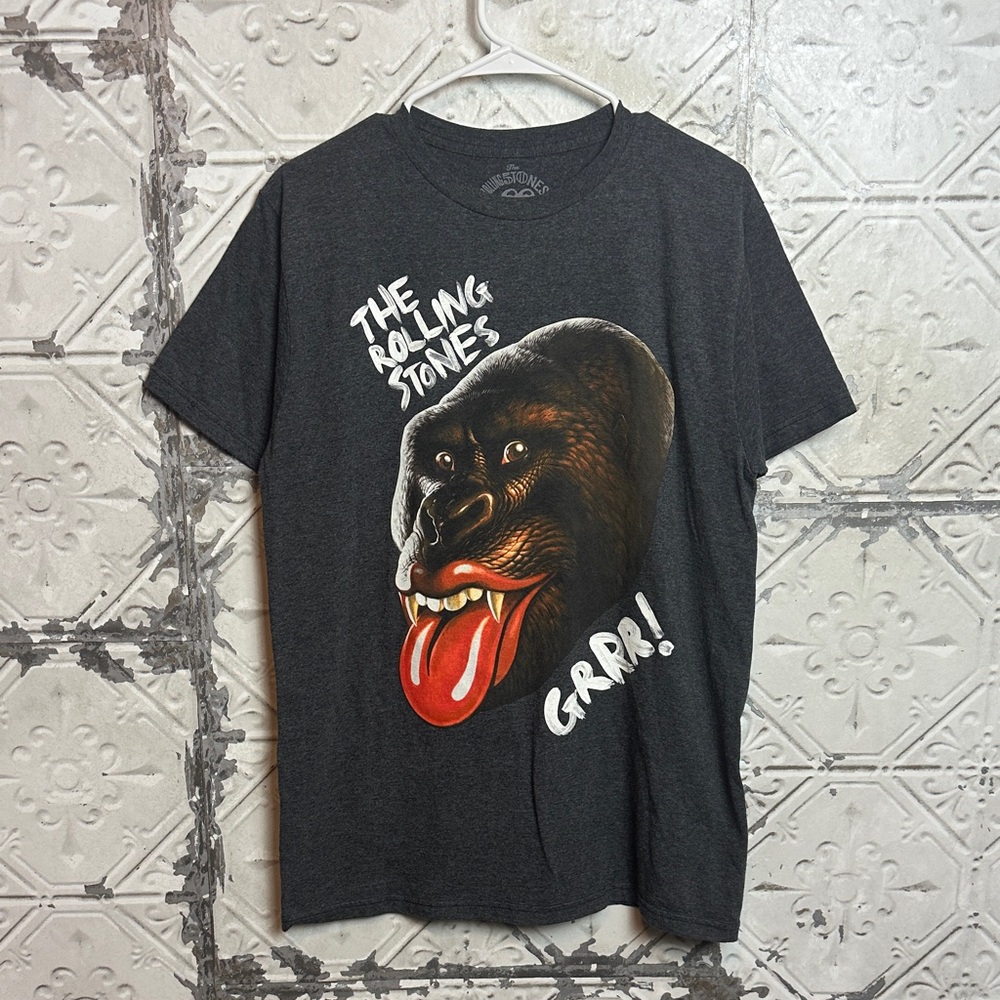 The Rolling Stones gorilla Charcoal Graphic Tee